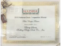 Rolling Ridge Deck Award