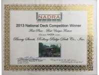 Rolling Ridge Deck Award